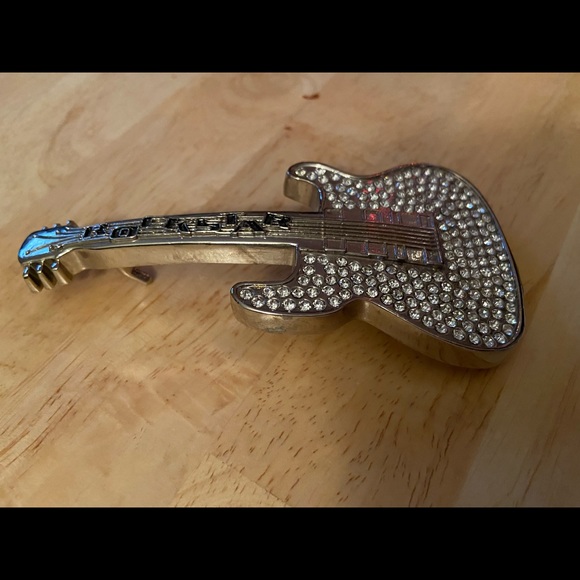 Rockstar Belt buckle Serial No. 10218 rhinestones GREY1 - Picture 1 of 2